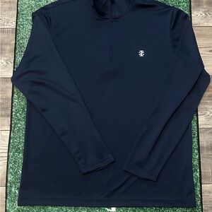 Navy Long Sleeve Pullover with Logo